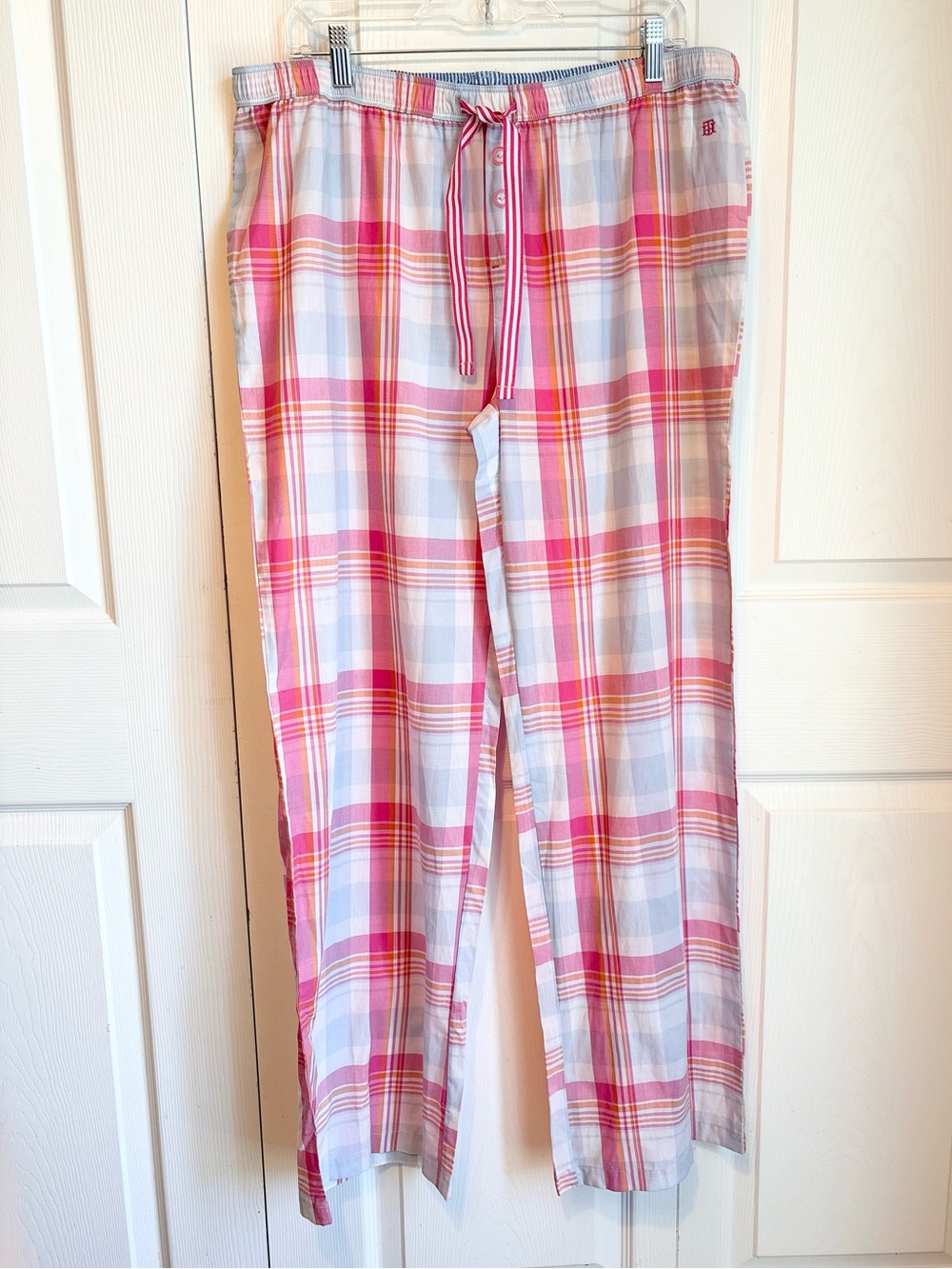 Tommy Hilfiger Pink Drawstring Lightweight Breathable Pajama Pants Size XLarge